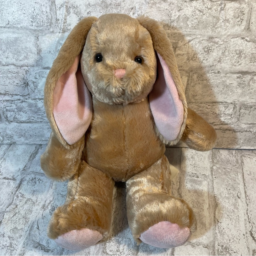 Build-A-Bear Pawlette Stuffed Plush Bunny Rabbit Light Brown 15”